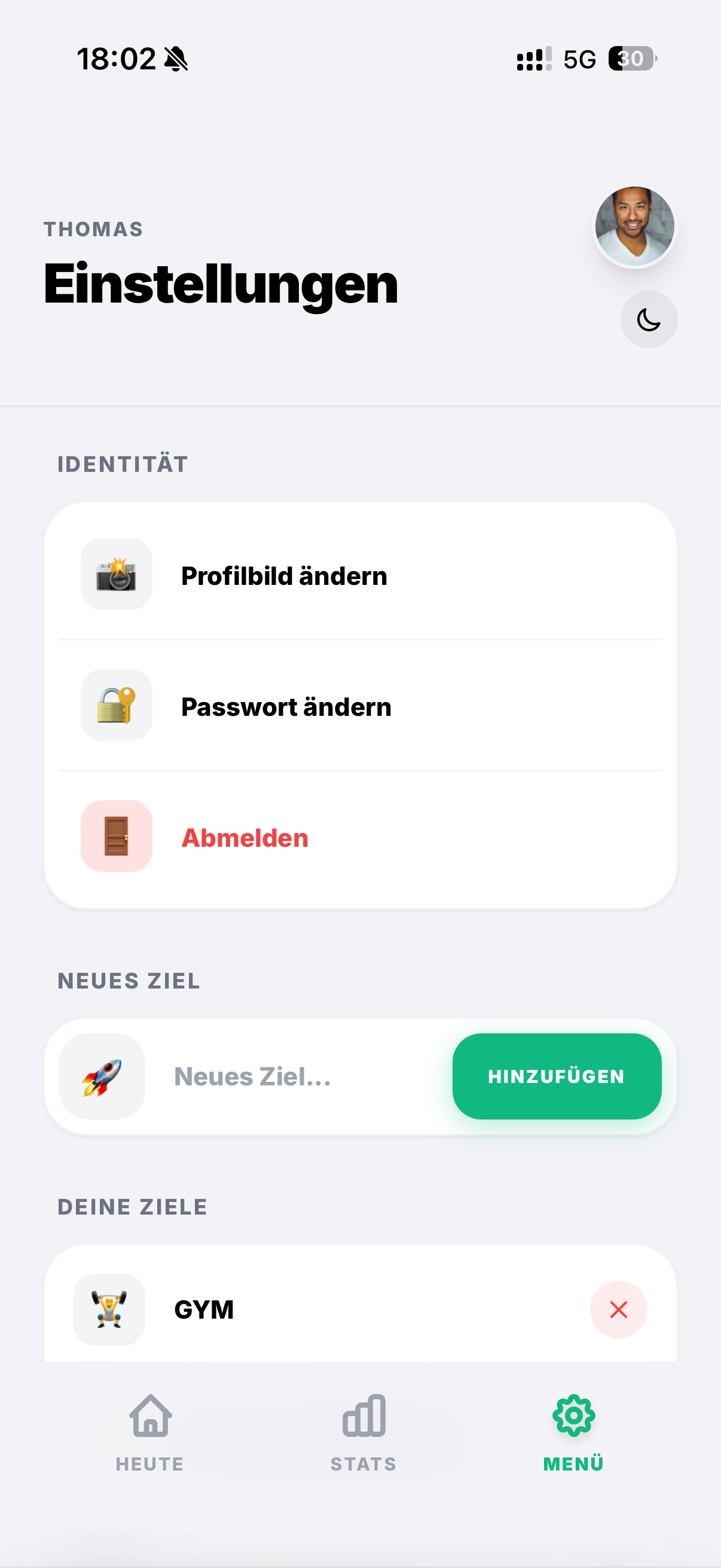 Flowstate Einstellungen Light Mode