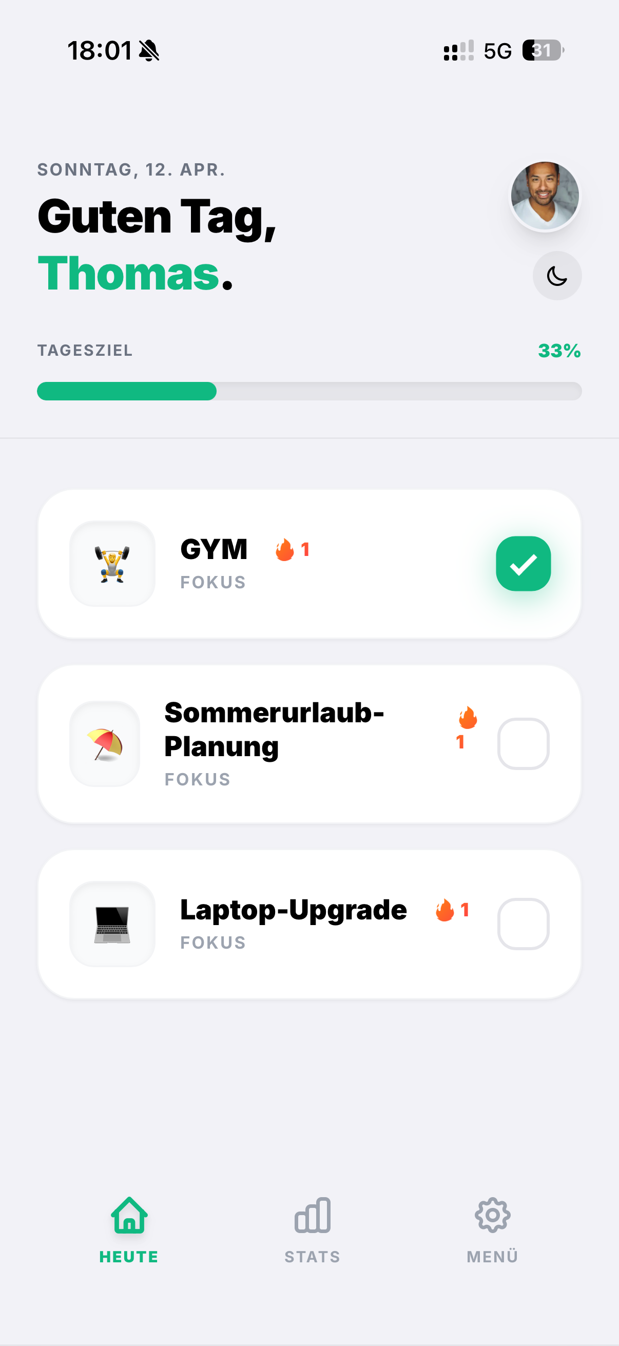 Flowstate Dashboard Light Mode