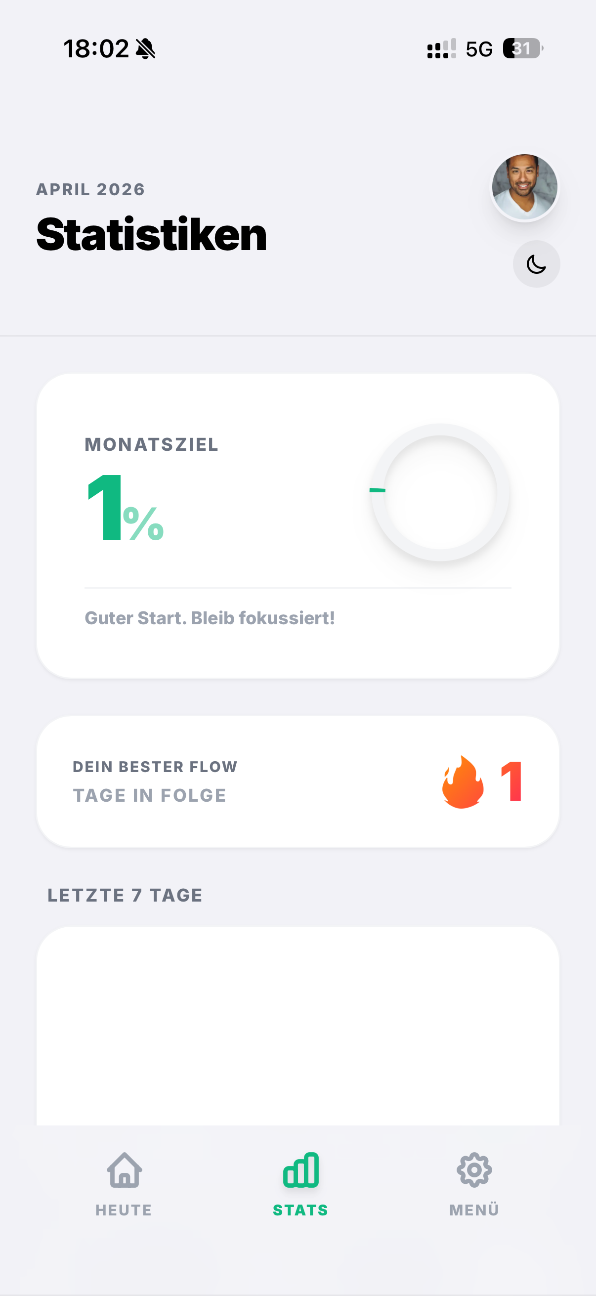 Flowstate Statistiken Light Mode